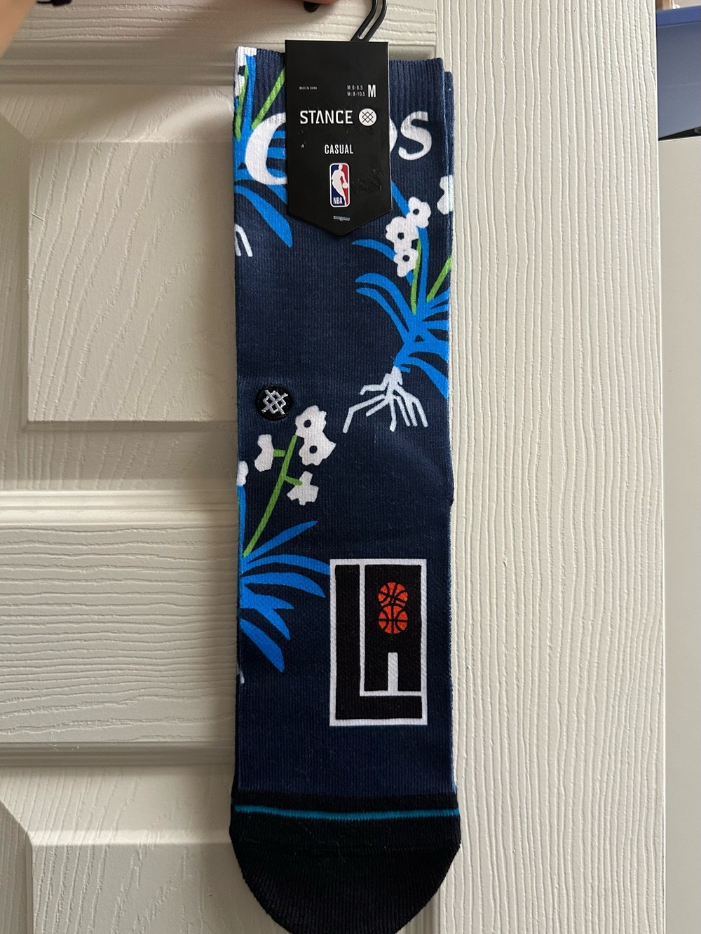 Stance Men's and Women's  Medium LA Clippers 2023/24 City Edition Crew Socks - Picture 2 of 6